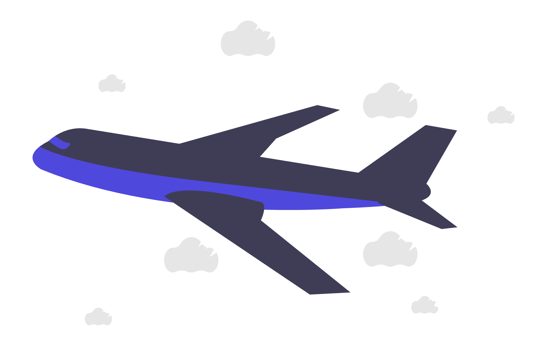 飛行機のイラスト