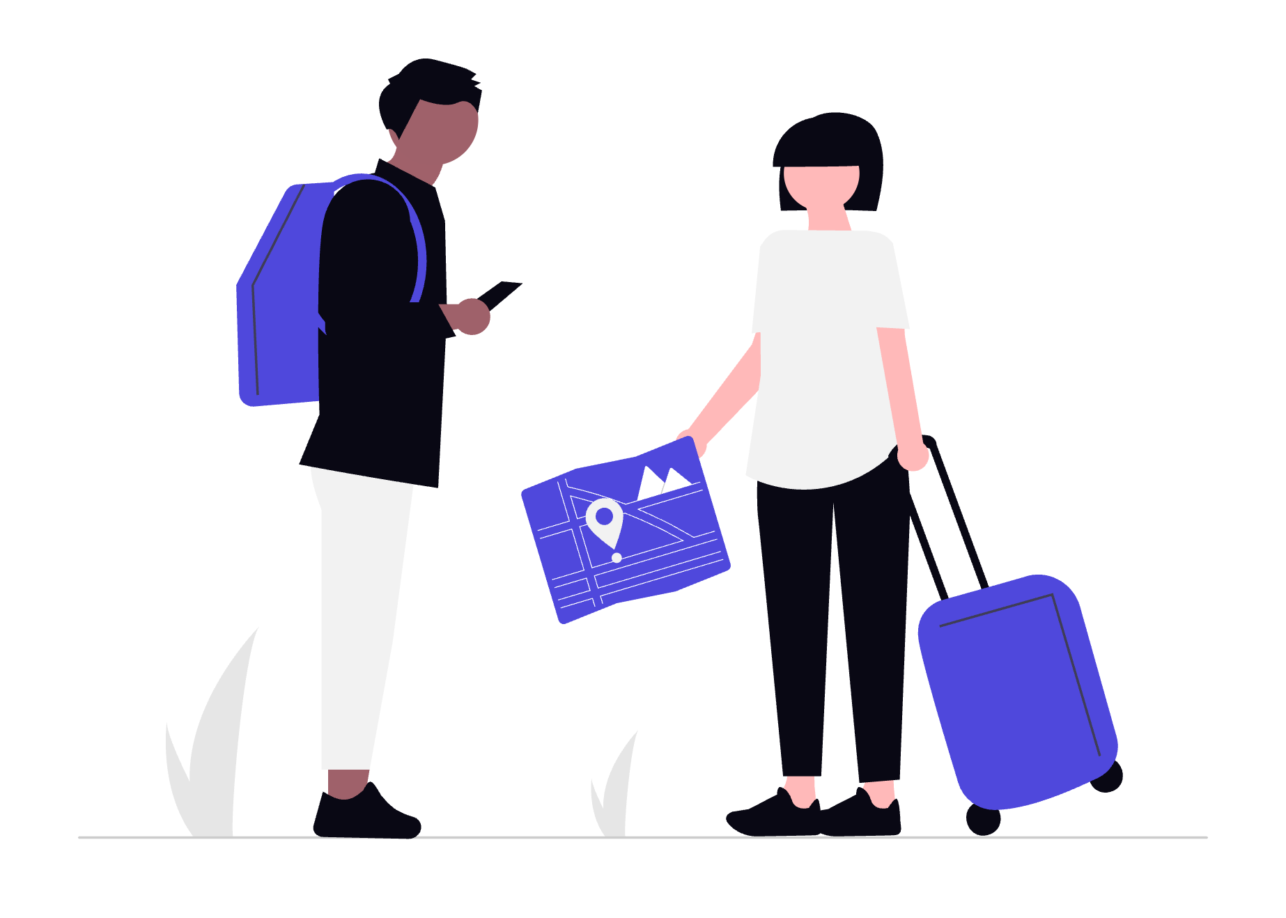 旅行者のイラスト